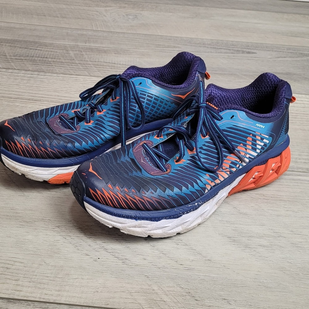 🏃Hoka One One Arahi Running Shoe Mens 9 Lightweight Cushioned Sneaker *c-video - Picture 5 of 16